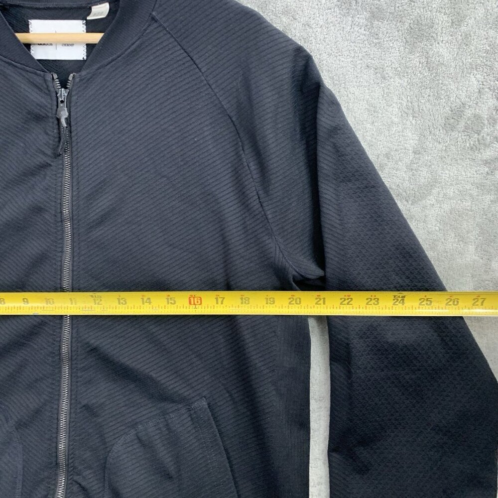 Adidas Reigning Champ Jacket Mens Large Gray Full Zip Knit Athletic Outerwear - Picture 4 of 9